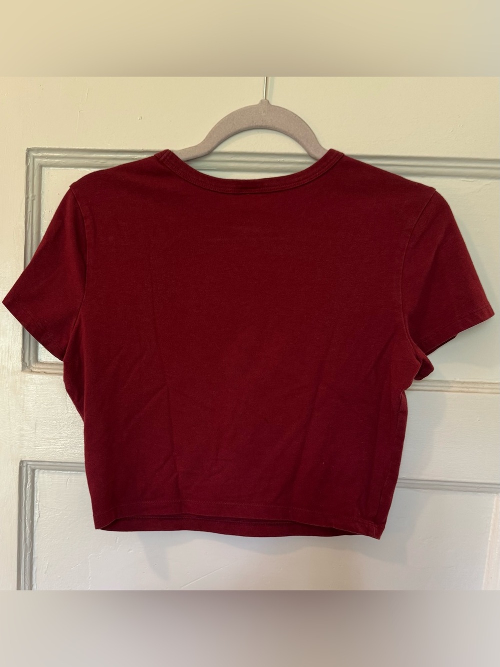 wild fable Red Cropped Crewneck Tee - Picture 2 of 3